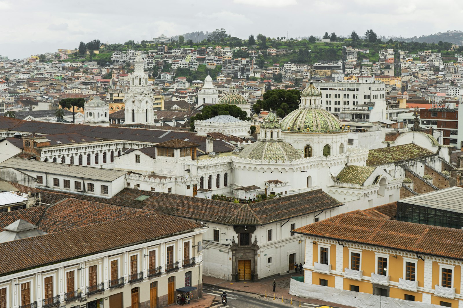 Panoramic view of Quito, Ecuador